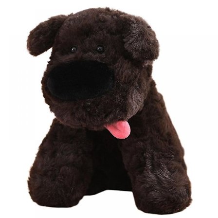 Gosedjur Hund Mjukdjur Plyschleksaker, Mjuka och Söta Valp Plyschleksaker, Valp Gosedjur, Barn Husdjur Flickor Pojkar Mors Dag Födelsedag (Mörkbrun)