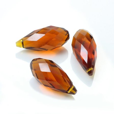 20st/ set Crystal Beads Teardrop Faceted Crystal 04 04