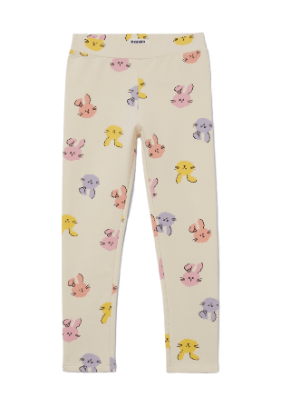 RIKIKI Leggings med borstad insida SMILLA Vit 86/92