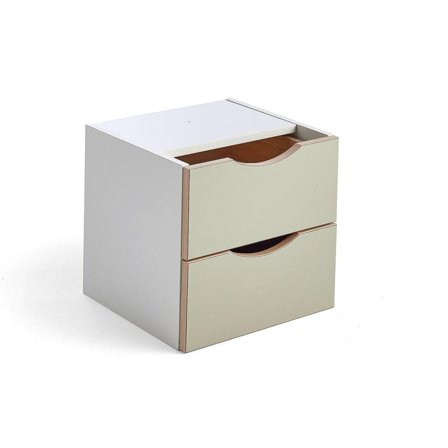 Skuffeindsats til RICO, 2 skuffer, grågrøn