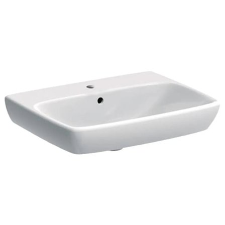 Lavabo 55 Geberit Selnova Square 55 cm sospeso bianco