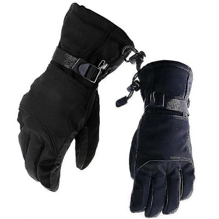 【PP】 Vandtætte skihandsker til snowboarding, handsker med lynlåslomme til koldt vejr til mænd -Sy L