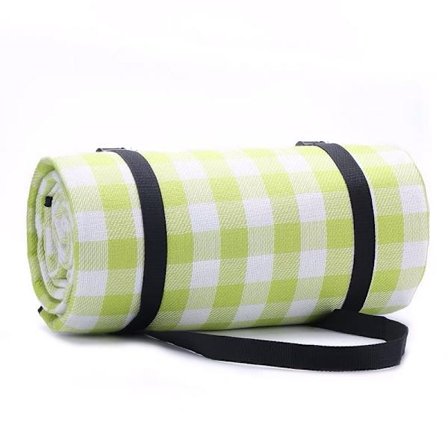 Utomhusmatta Picknickfilt Vattentät Bärbar Vikbar Filt Sandtålig Utomhus Strandmatta 4-6 Personer Vattentät Picknickmatta med Handtag för Läger