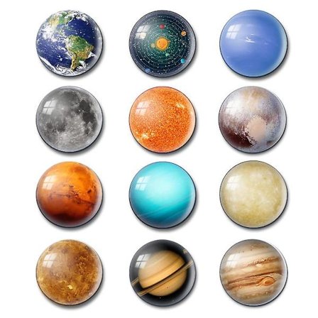 12 Glas Kylskåpsmagnet, Kraftfull, Förbättrad, Kylskåps Dekorativ Magnet, Rolig Kylskåpsmagnet, Whiteboard Dekorativ Magnet, Klassrumsskåp Magnet, 