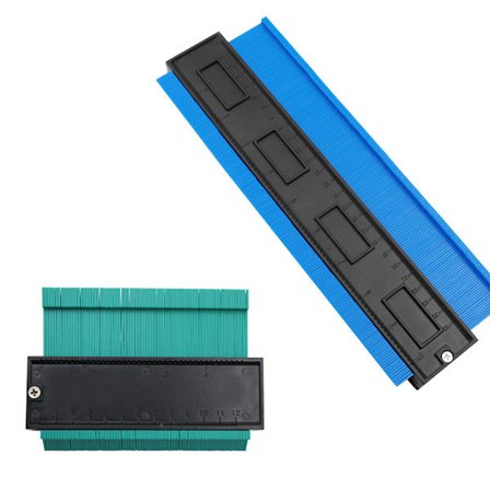 2 stk. konturskabelon, 25 cm professionel DIY konturkopimaskine til træbearbejdning, profilskabelon til måling af fliser d