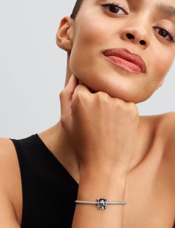 Pandora Disney Stitch Graduation 2025 Sterling Silver Charm With Black, Purple And Blue Enamel - Silver - ONE SIZE