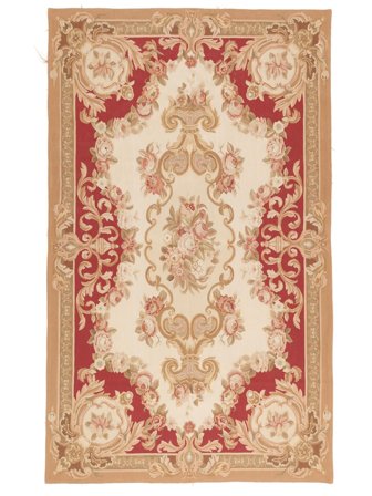 Oriental Aubusson - Tappissere Rug 154X255 Brown/Orange Wool, China