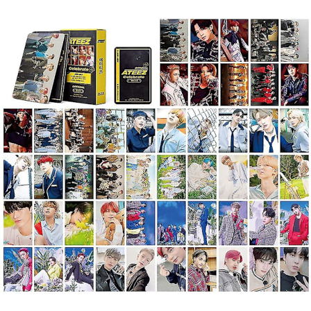 Ateez Lomo Kort 54stk Plakatkort Zero:fever Part.2 Kort Nytt Album Kpop Kort Fotokortsett