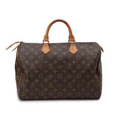 Louis Vuitton Vintage Pre-owned Polyester hndtasker Brun, Dame Vintage Tasker, Størrelse: ONE Size
