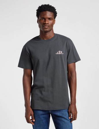 Lee Jeans Regular Logo Tee - Black - S