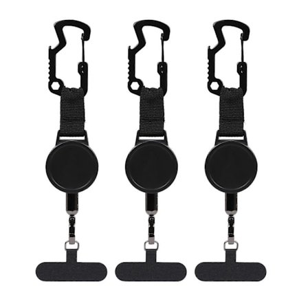 Udtrækkelig tyverisikret telefonholder mobiltelefon lanyard rem smartphone sikkerhedsline med bælteclips