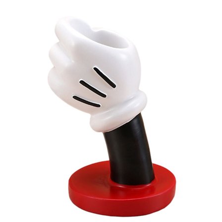 7'' Mus Hand Vas, Kreativ Makeup Brusher Hållare, Unik Vas Blomvas, 100% Ny