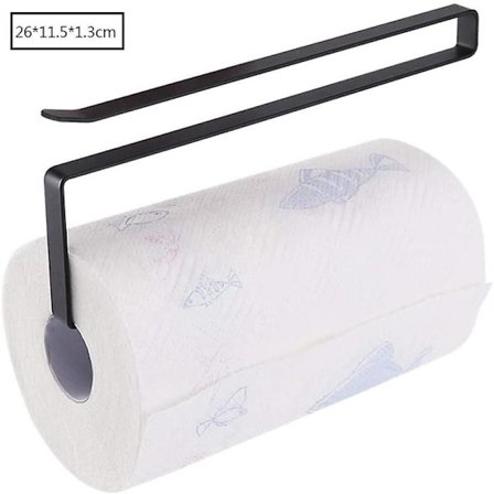 Tørkepapirholder for montering på skapdører, uten boring