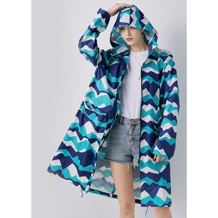 Regnrock Lång regnkappa Utomhusresemode Bekväm andas och vattentät XXL