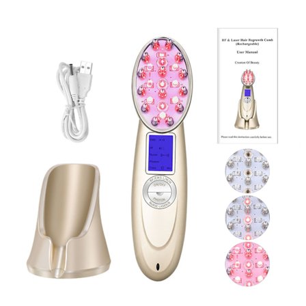Laser hårvekst kam Anti hårtap Massasje hårvekst kam børste