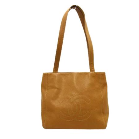 Chanel Vintage, Pre-owed Tote Bag Bruin, Dames, Maat:ONE Size,leather