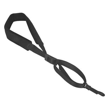 1 stk saksofonreim, justerbar polstret saksofon skulderreim, svart for