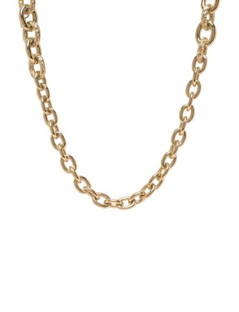 Bud to rose | Ridge Mix Chunky Long Necklace Silver | ONE SIZE