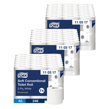 TORK Toalettpapper TORK Pre T4 3-lag 3 för 2 - Lyreco - Städ och hygien - Toalettpapper och torkpapper - Toalettpapper - rulle