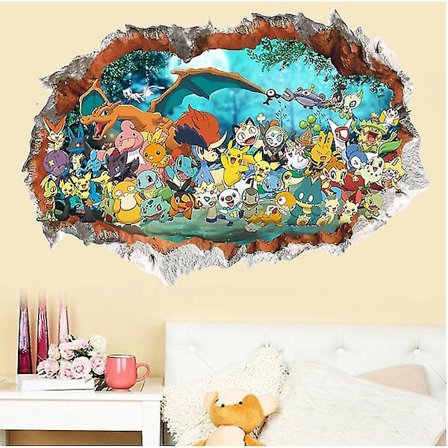 3D tegneserie klistremerke veggdekorasjon barnehage dekorasjon (60*90CM)