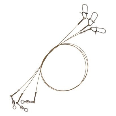 Savage Gear Raw49 Uncoated Trace 20cm 0.27mm 7kg Swivel/Needle Snap 3