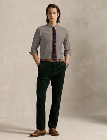 Polo Ralph Lauren 50/1 Bistrch Poplin-Slbdppcs - Brown - XL