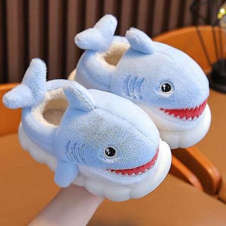 Shark Slippers Skridsikre indendørs bomuldspolstrede sko Bløde vinter bomuldspolstrede sko piger og drenge bomuldspolstrede sko Ny stil som en gave 