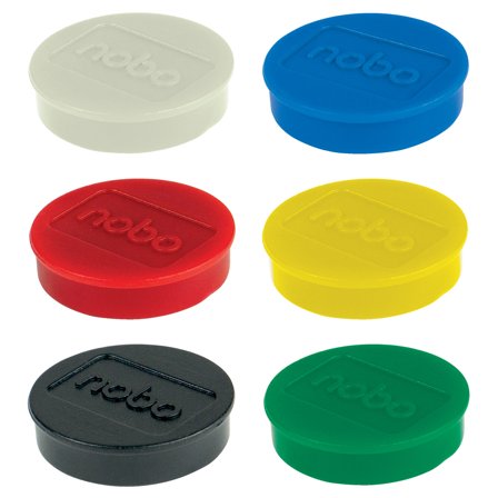 Nobo Magneter 32 mm 10-pack Vit