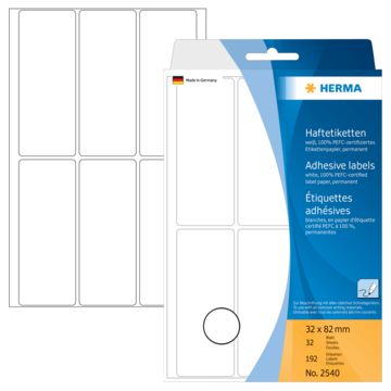 ETIKETT 32X82 F/PERM KLEBENDE