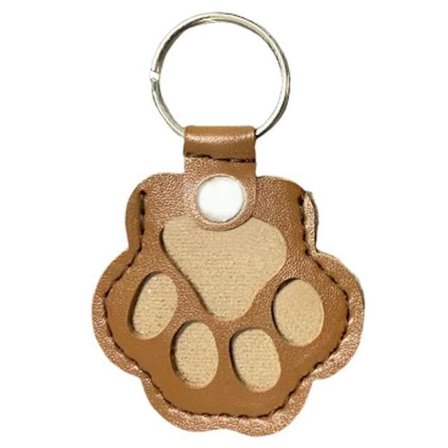 Kæledyrshår-nøglering til hunde - Personlig minde-nøglering med poteaftryksdesign, perfekt gave til kæledyrselskere og ejere