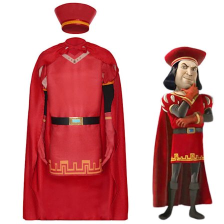 Cosplay Shrek Lord Farquaad Ridderrustning Kostymer Halloween Karnevalskostymer[GPA]