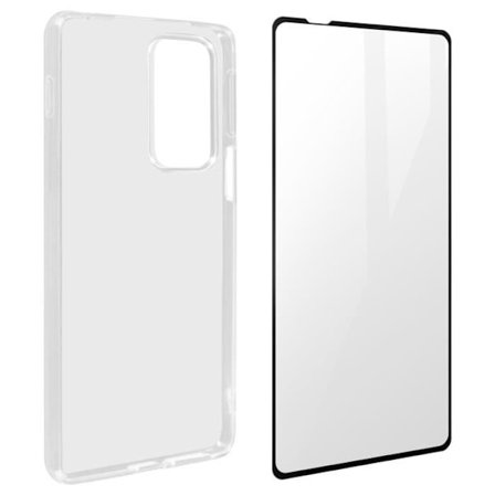 Beskyttelsespakke - Motorola - Edge 20 Pro - Blød skal - 9H hærdet glasfilm - 360° beskyttelse