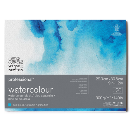 Winsor & Newton Professional Akvarellblokk CP 23x31cm 300g