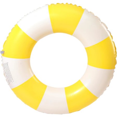 Inflatable Swimming Ring for Adults, Swim Ring Pool Float, Retro Striped Inflatable Float, for Beach Vacations and Pool Parties