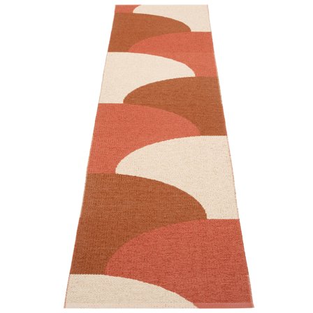 Pappelina Hill Tæppe 70x270 cm, brick/rust/cream - RustBrickCream | KitchenOne