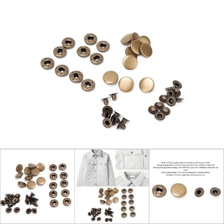 10 st 15 mm metalltryckknappar fästelement klädtillbehör #1