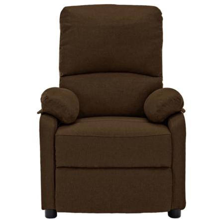 Vidaxl Reclinerfåtölj Mörkbrun Tyg Brun
