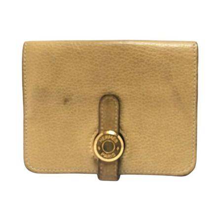 Hermès Vintage, Wallets & Cardholders Beige, Dames, Maat:ONE Size