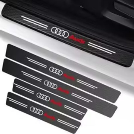 Dørterskelbeskytter og dørbeskytter kompatibel med Audi A1, A3, RS3, A4, A5, A6, A7, RS7, A8, Q3, Q5, Q7 og R8.
