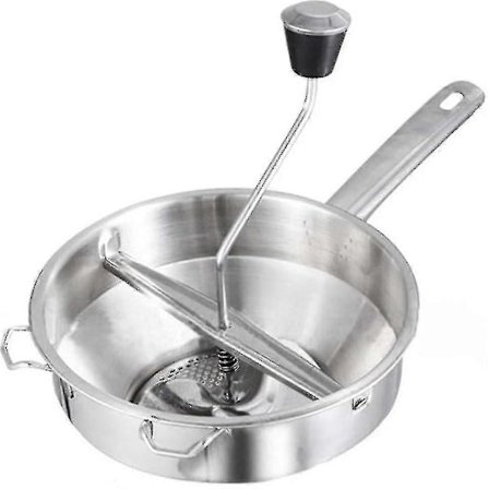 Stor Potetpresse, Presse for Potetmos, Kraftig Potetmoser og Potetpresse i Rustfritt Stål, Kjøkkenverktøy, Press og Mos for Perfekt Mos (FMY)