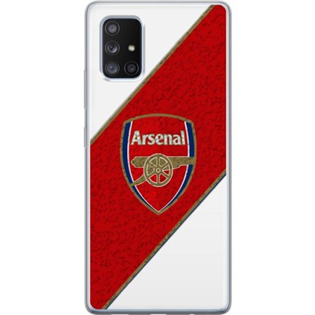 Kompatibelt Mobilskal till Samsung Samsung Galaxy A71 5G Moschino Toy teddybjörn med enkel tecknad design, brun björn med vit tröja och tydlig logo