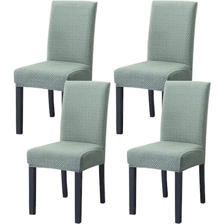 Elastisk stolbetræk, sæt med 4 moderne strækbetræk til stole
