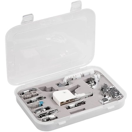 15 st Symaskinsfötter Pressarfot Set Walking Foot Kit för Brother Singer Hushållssymaskin