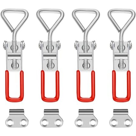 Pakke med 4 spændebånd, vippegreb, kasselåse, hjørne