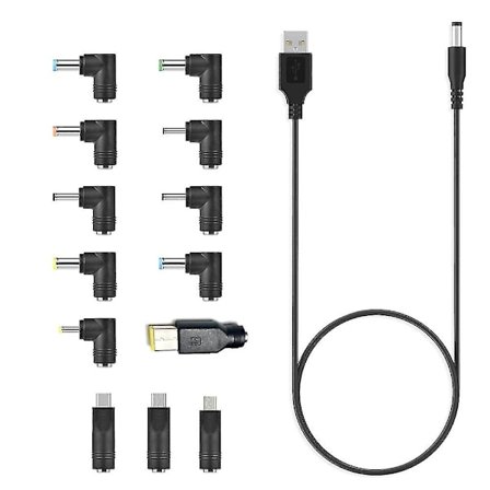 Usb til kabel Usb til opladningskabel ledning med 13 udskiftelige stik