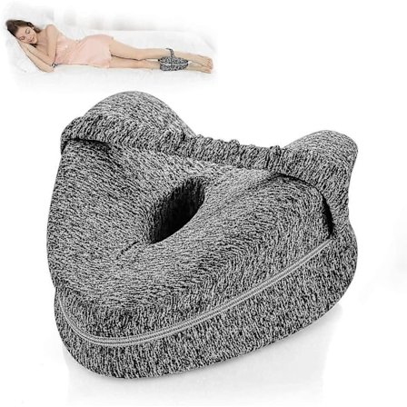 Ortopædisk pude til lindring af iskias (grå)