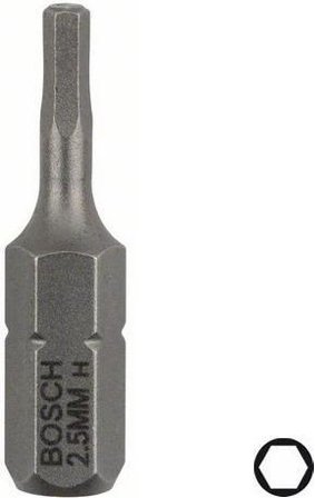 Bosch HEX Ruuvikärjet HEX2,5 3kpl 25mm, Koneiden tarvikkeet & käyttöosat