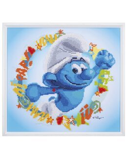 Diamond Painting Muskelsmurfen