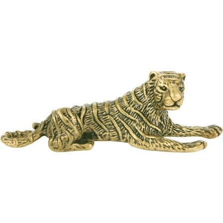 Galaxy Vintage Feng Shui Messing Mini Tiger Statue Bordstatuer Mikro Landskab Te Husdyr Dekor