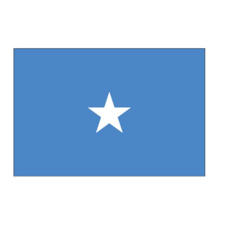 Somalia flagg Hvit
